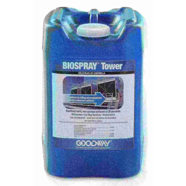 Goodway EPA registered sanitizer and disinfecting chemical for HVAC applications, 5 gallon pail BIOSPRAY-TOWER-5 - main